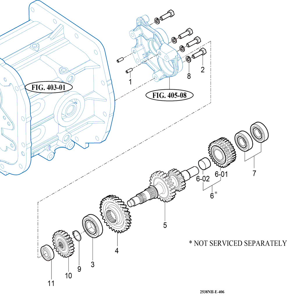 406 - SUB CHANGE GEARS