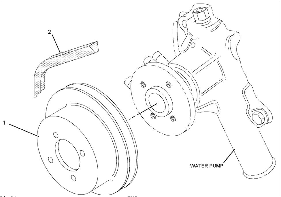 122 - PULLEY GROUP-WATER PUMP