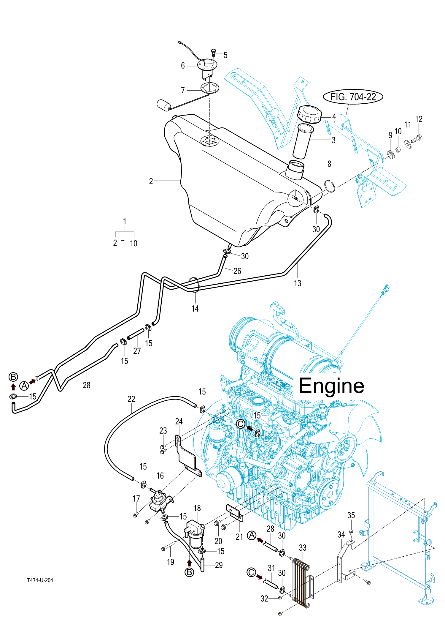 204 - FUEL TANK & FILTER