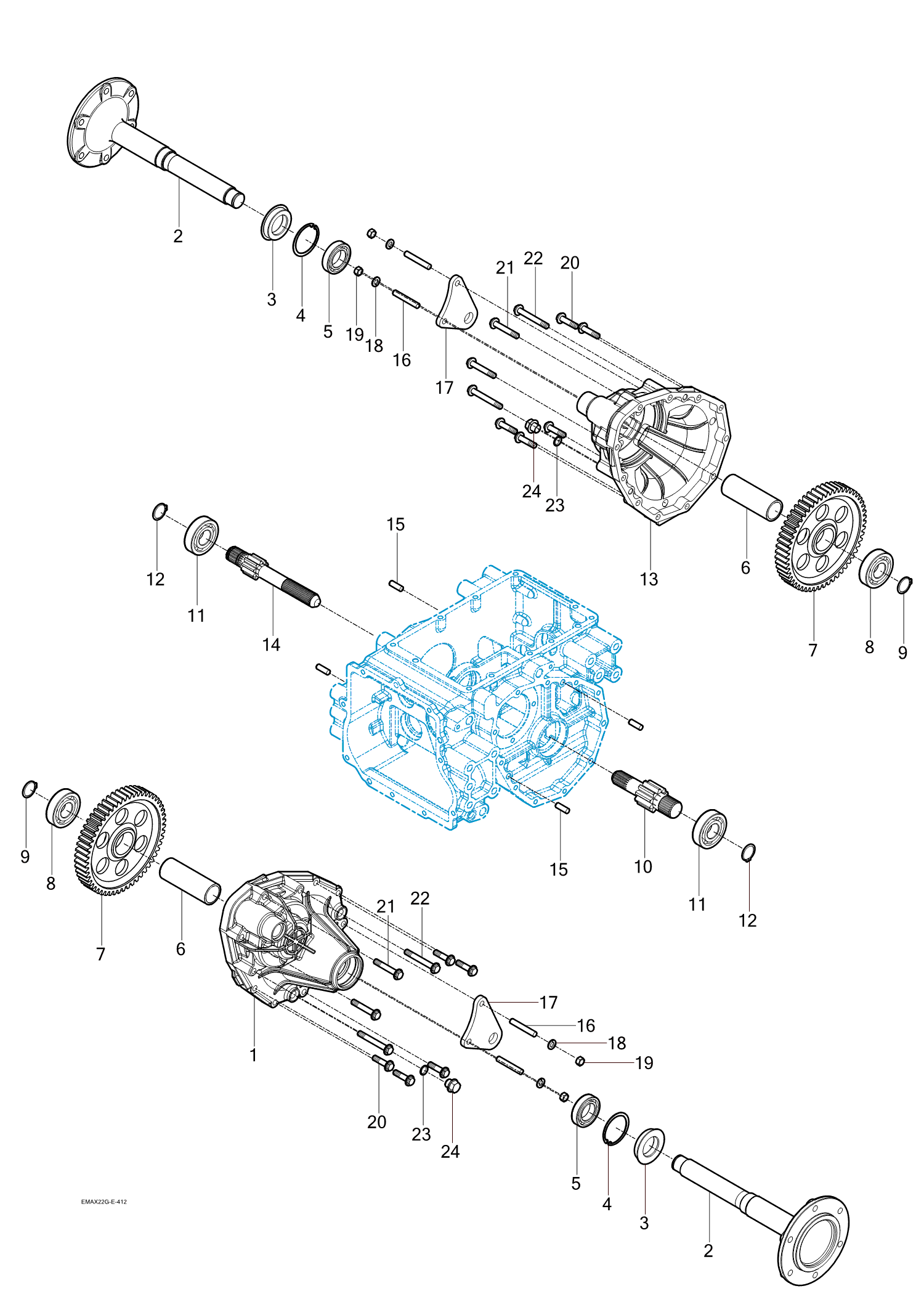 412 - REAR AXLE HOUSINGS