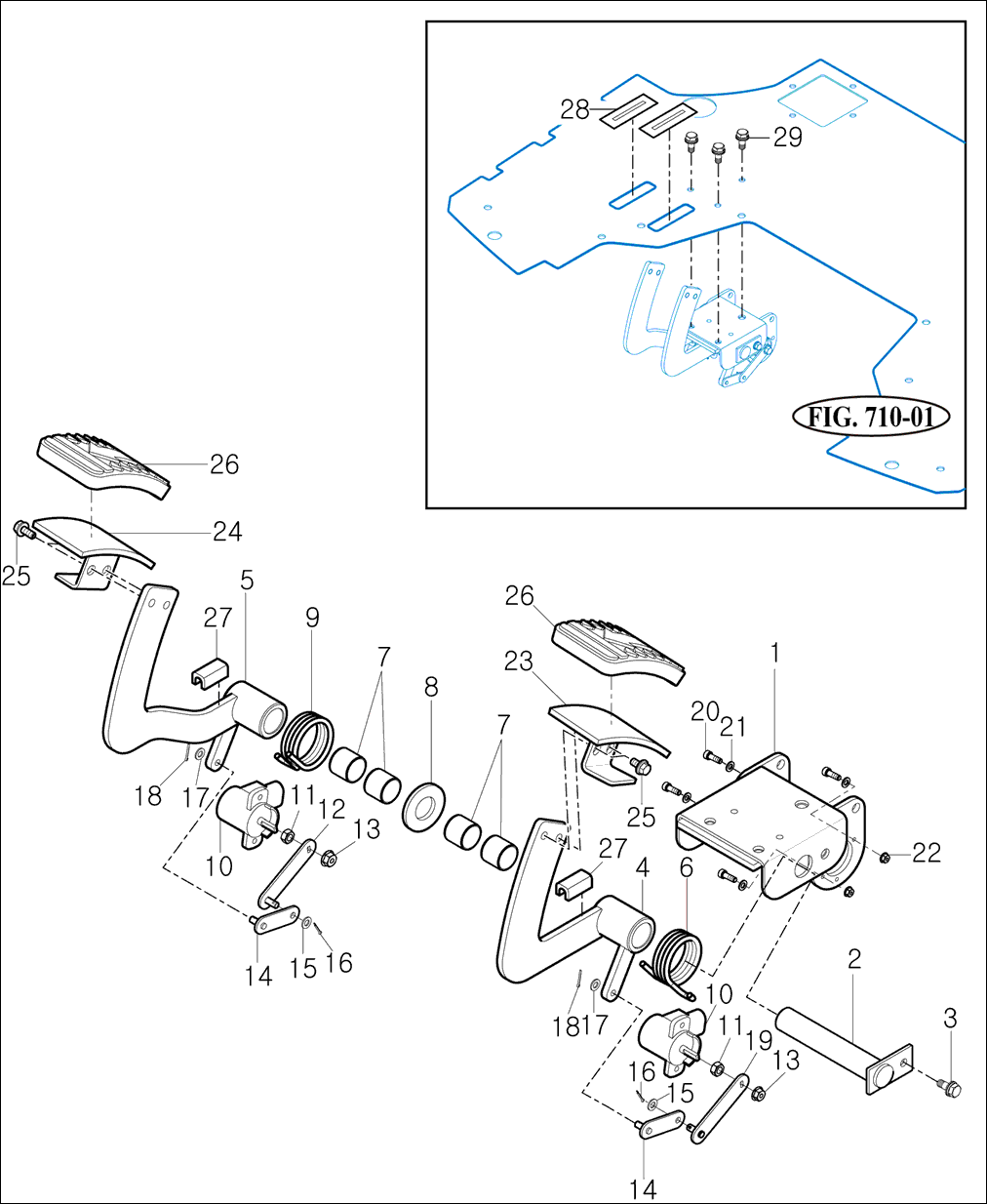 719 - PEDAL SUB ASSY