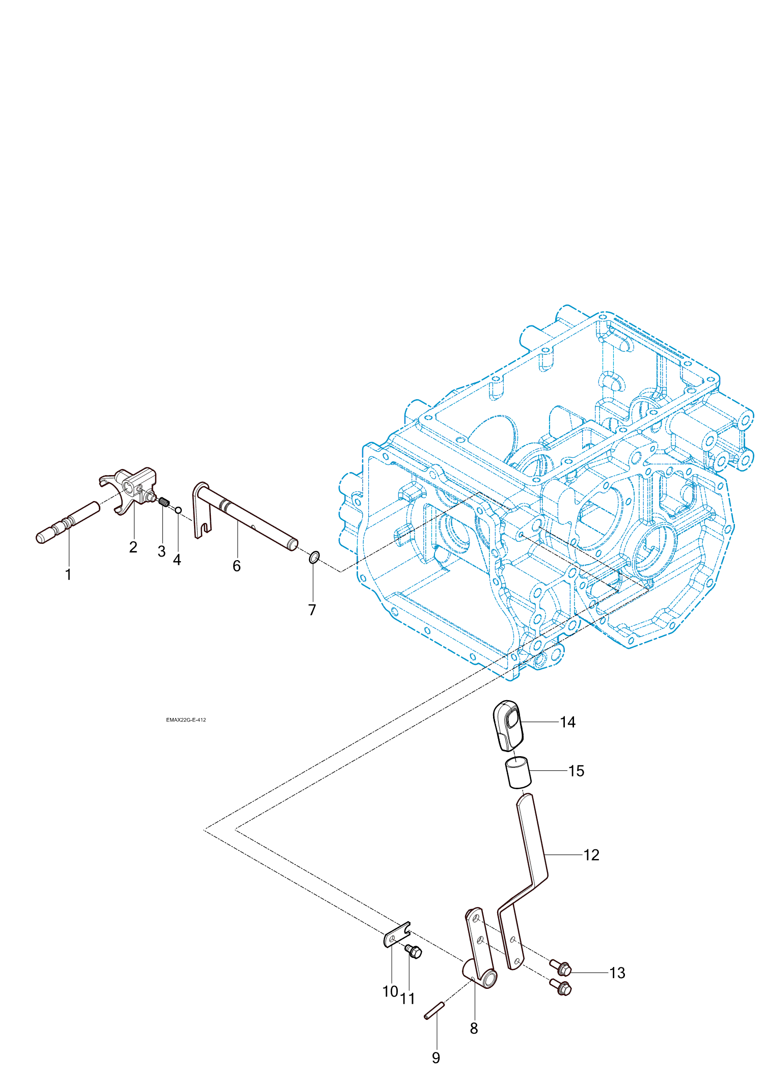 414 - RANGE SHIFT LEVER