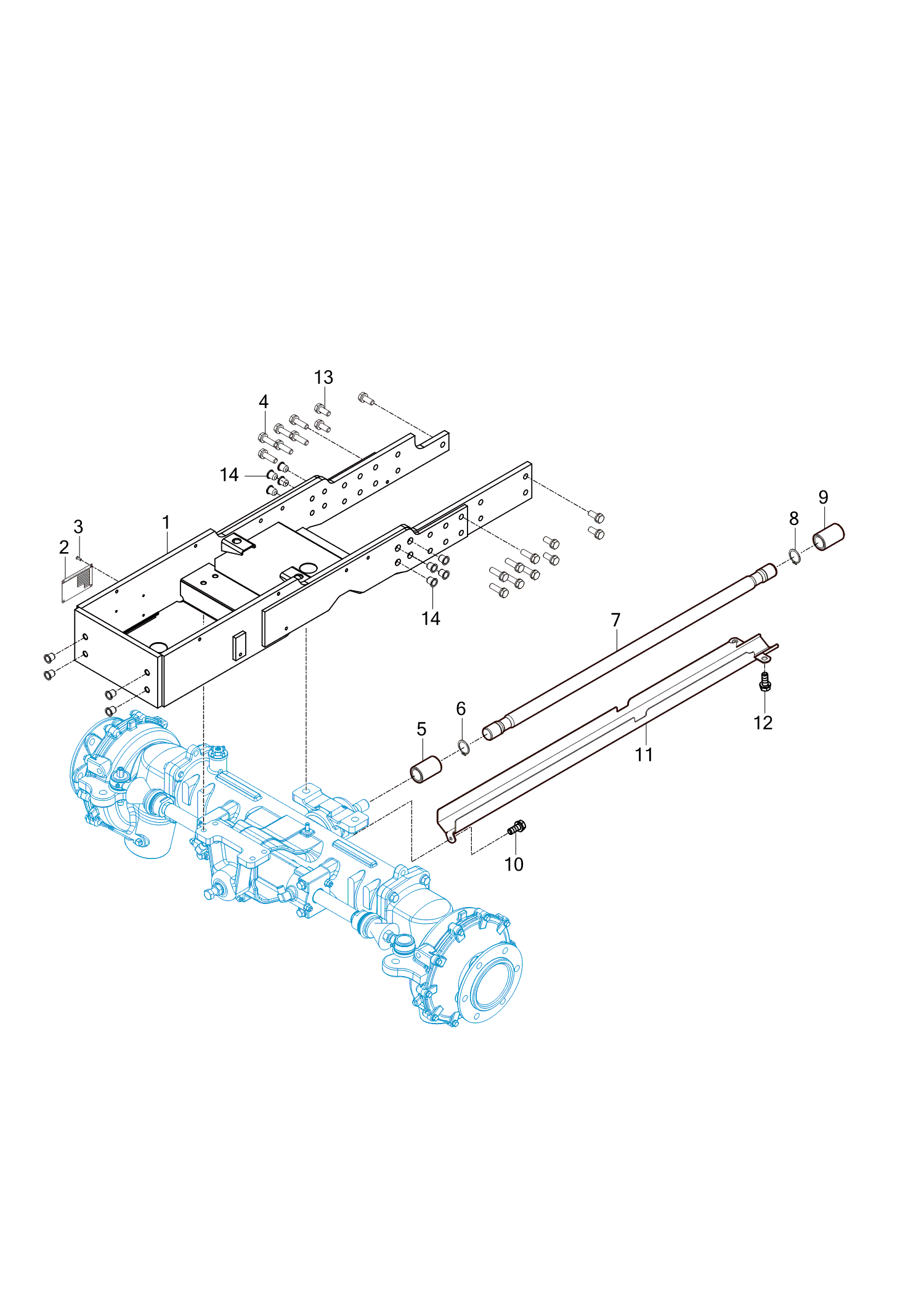 501 - FRONT AXLE BRACKET