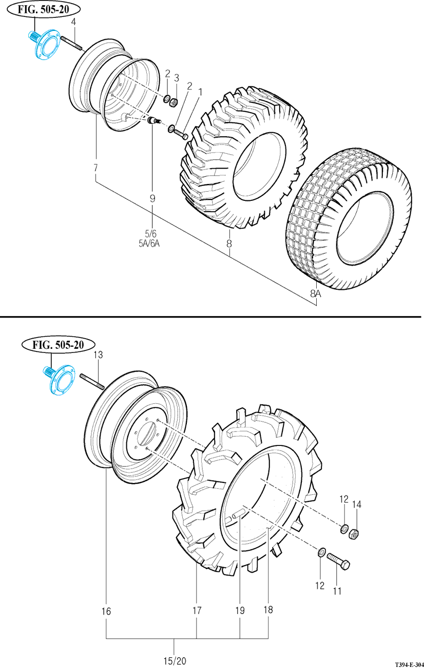 304 - FRONT WHEEL MOUNTING