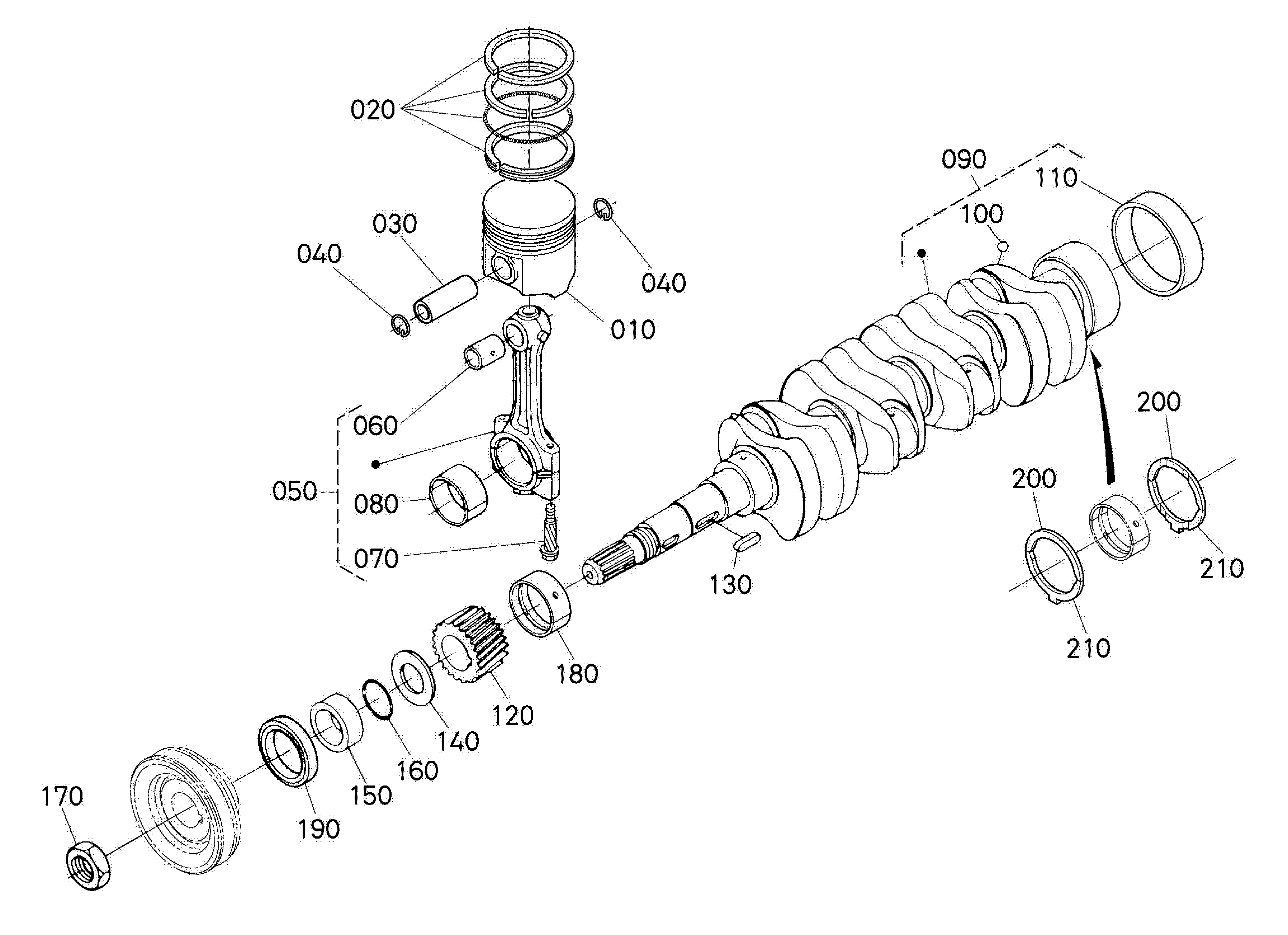 102-1 - PISTON & CRANKSHAFT