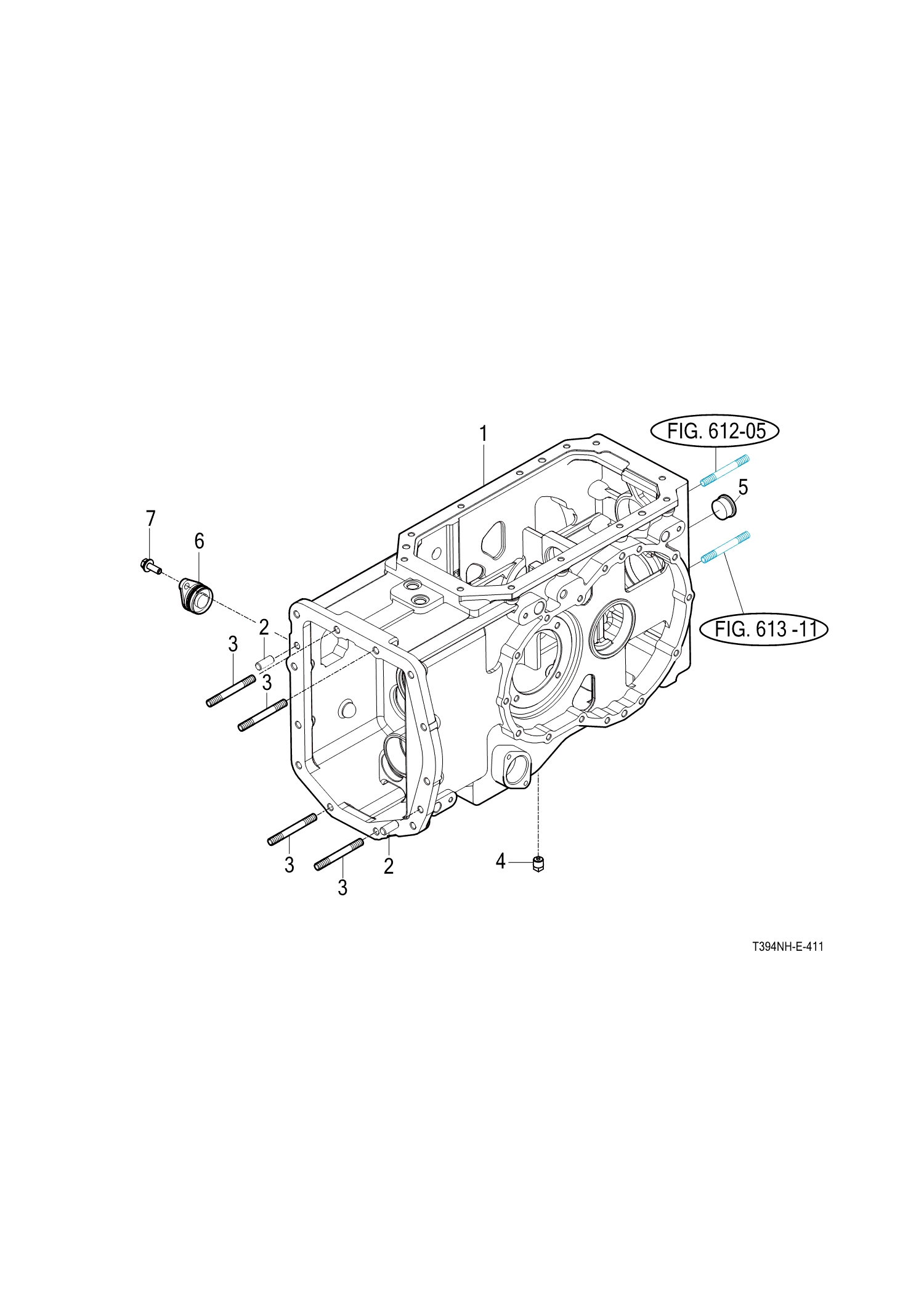 411 - TRANSMISSION REAR CASE