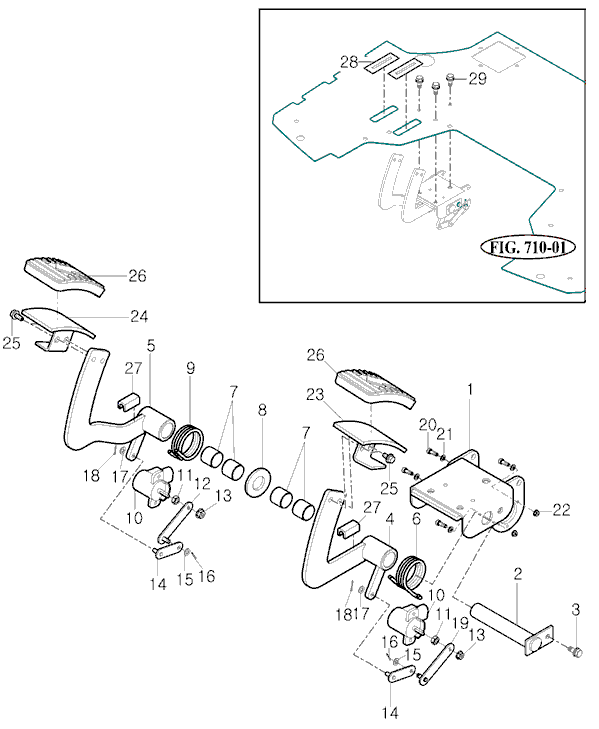 719 - PEDAL SUB ASSY 719 - PEDAL SUB ASSY