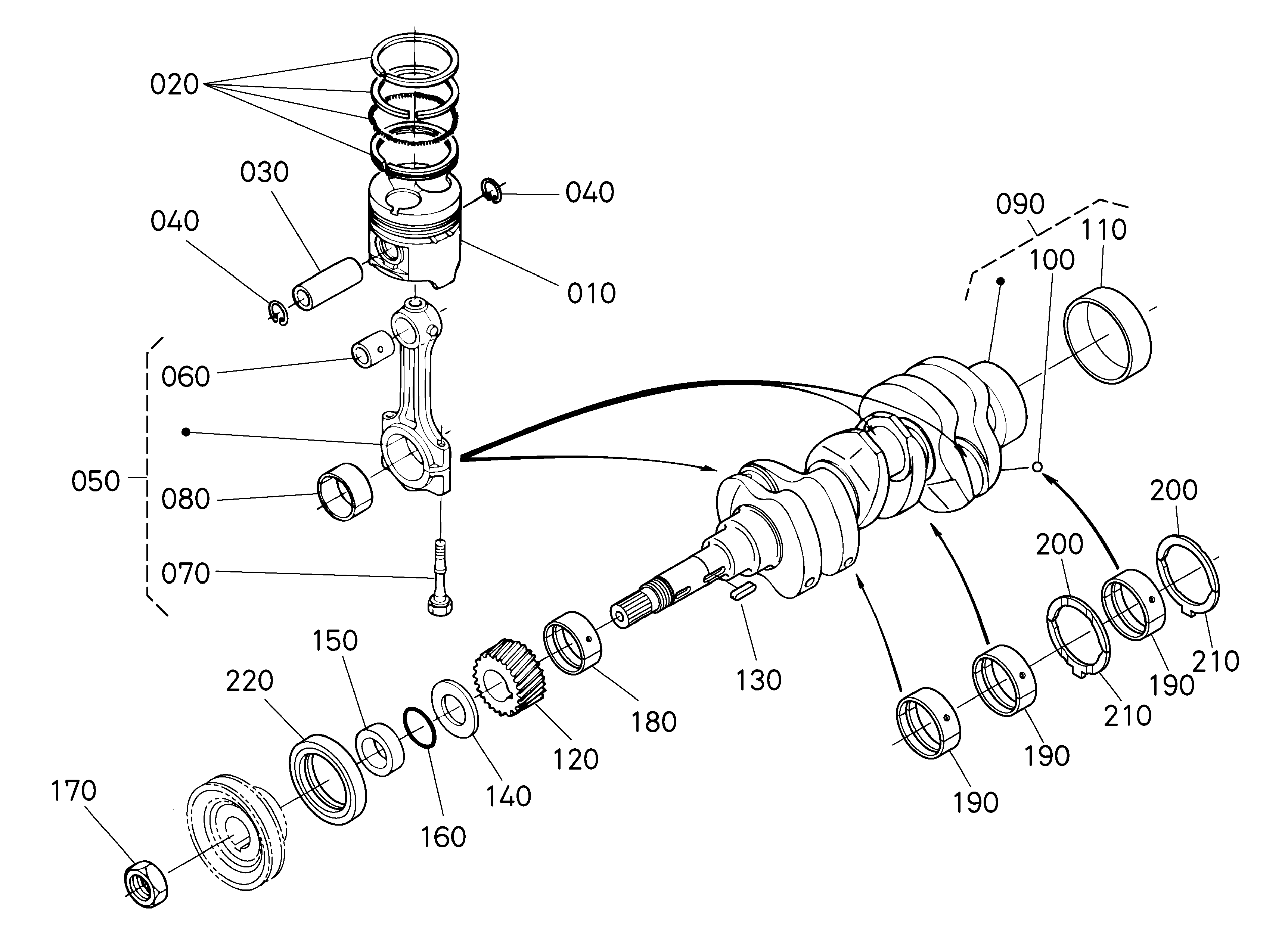 102 - PISTON & CRANKSHAFT