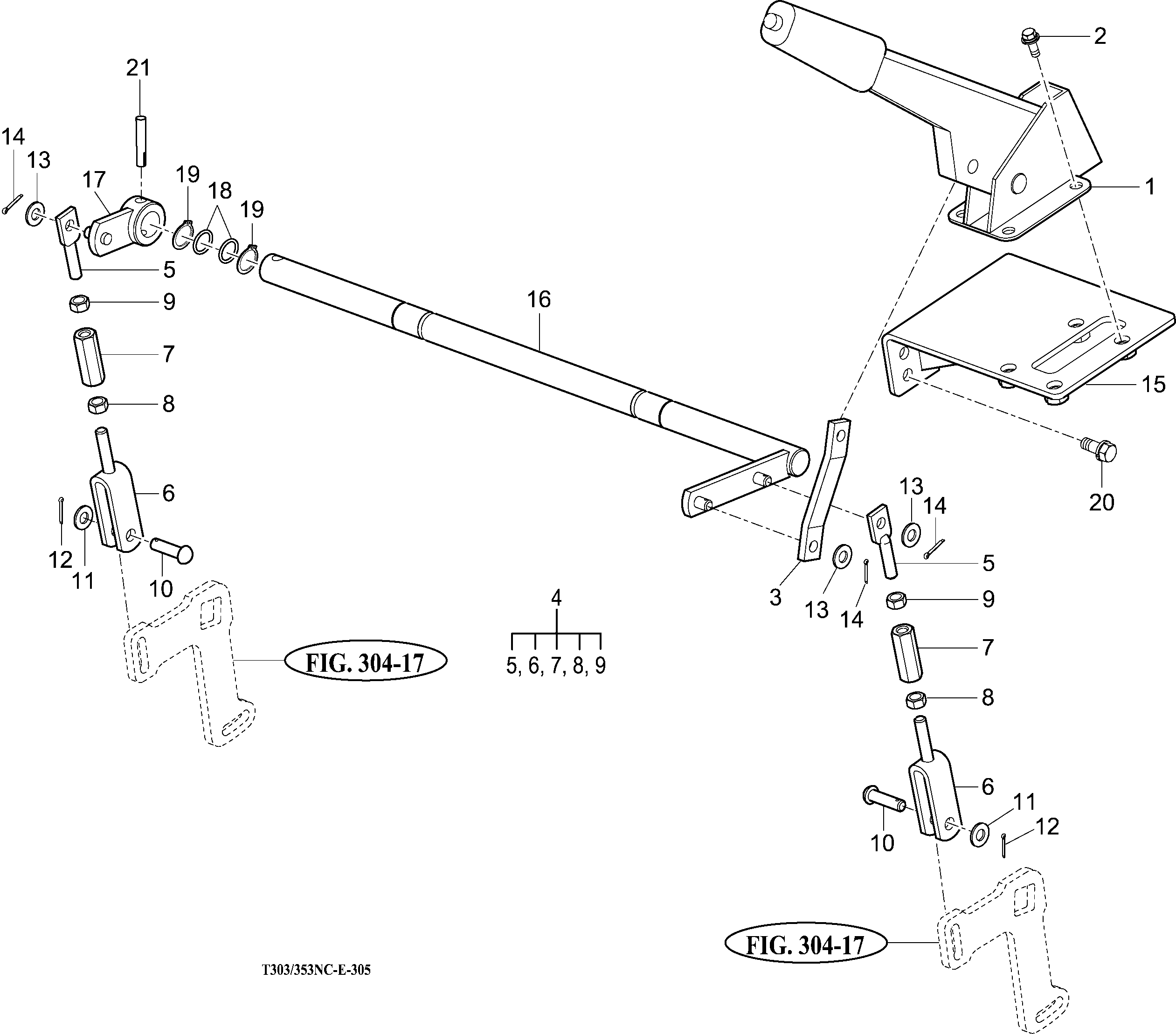 305 - HAND BRAKE LINKAGE