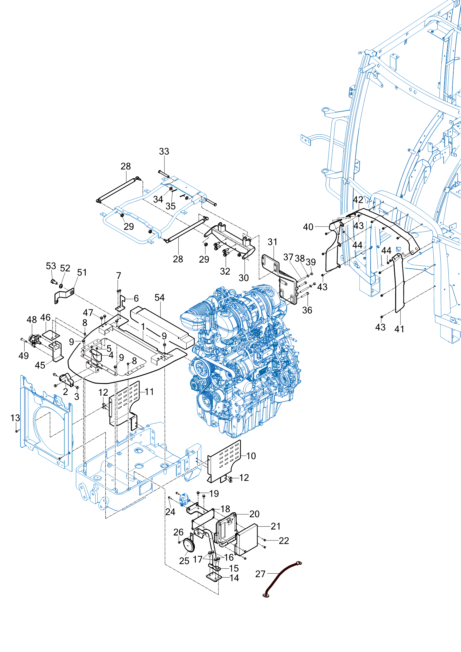 703 - SIDE SUPPORT & FRAME HOOD