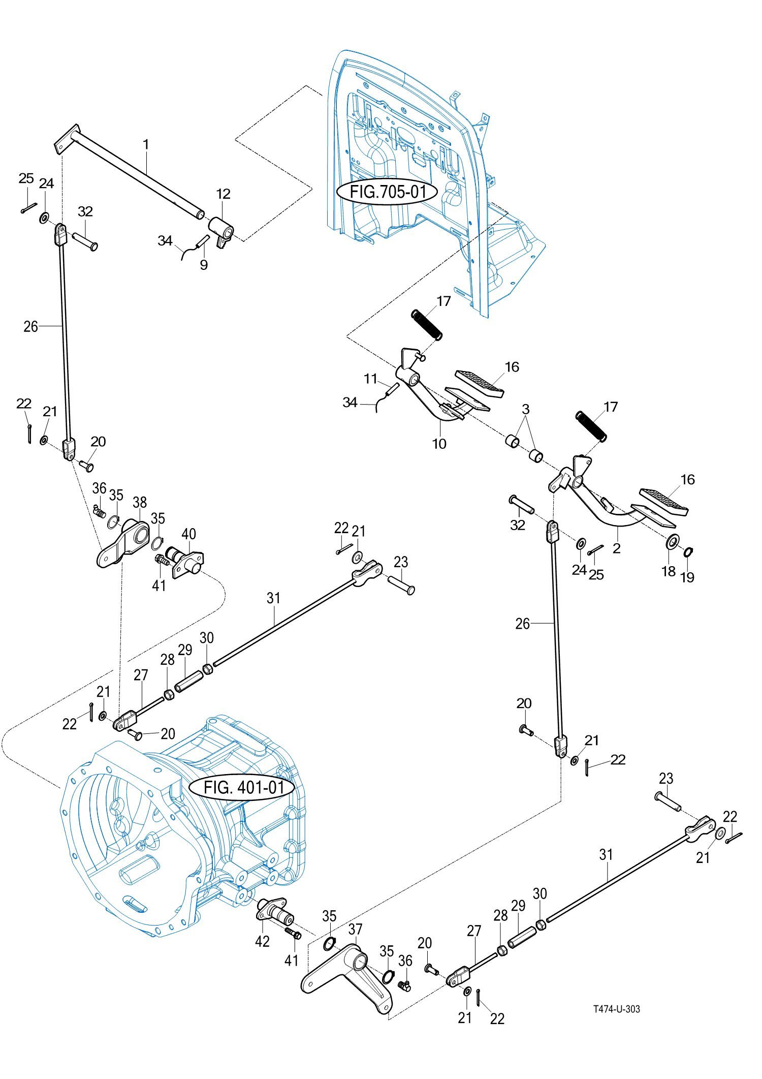 303 - BRAKE PEDAL