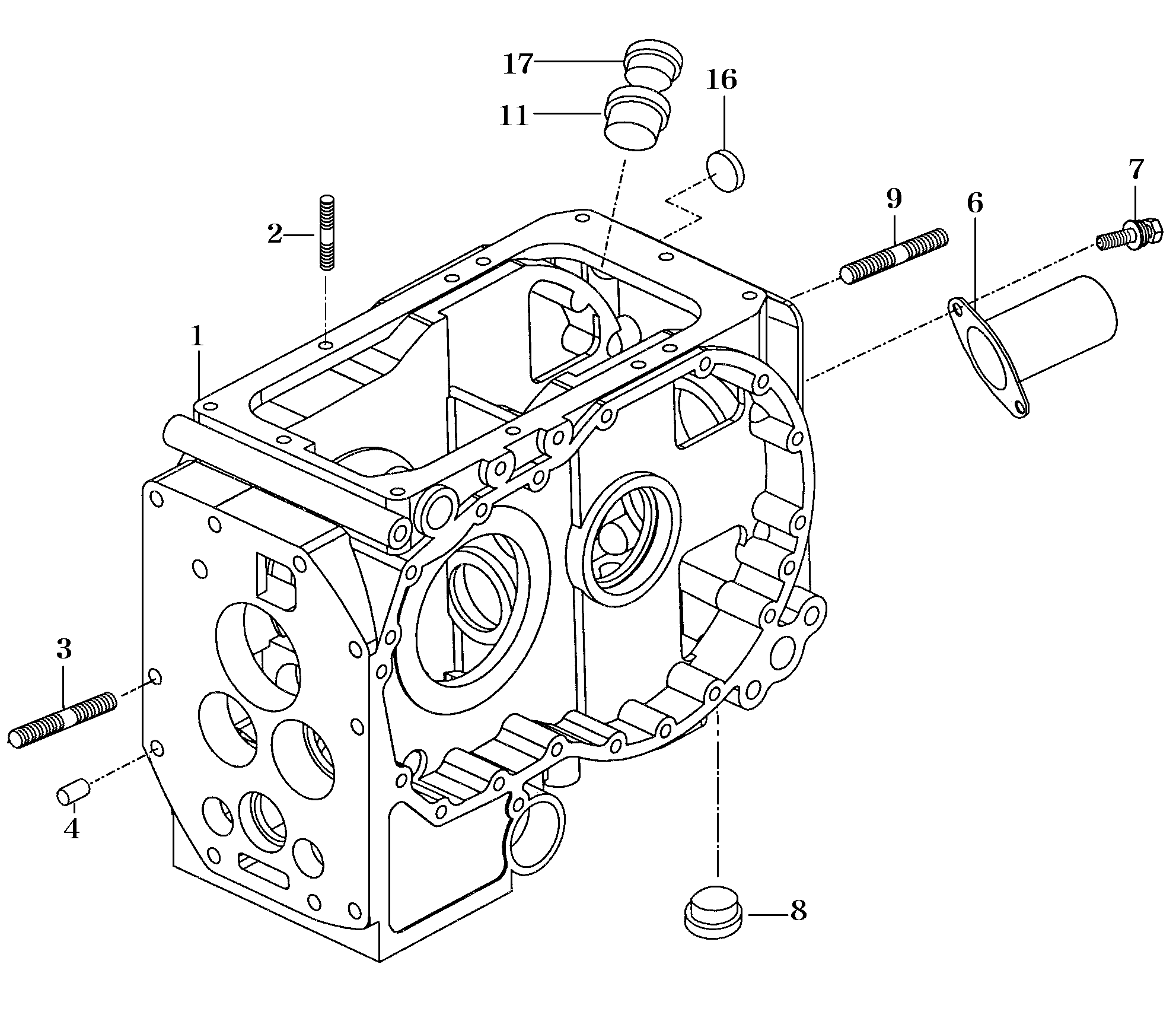 043 - TRANSMISSION REAR CASE