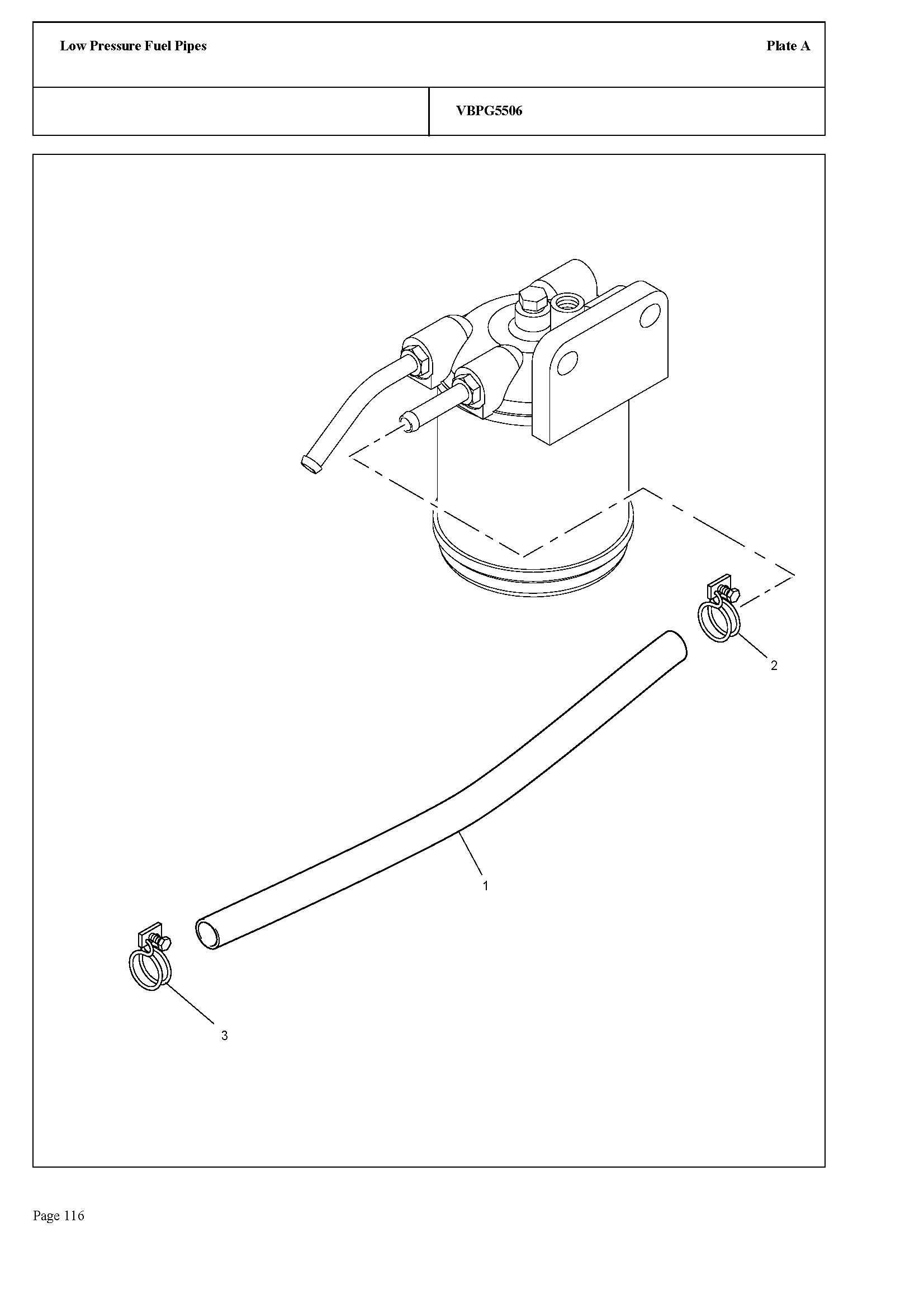 140 - LOW PRESSURE FUEL PIPES