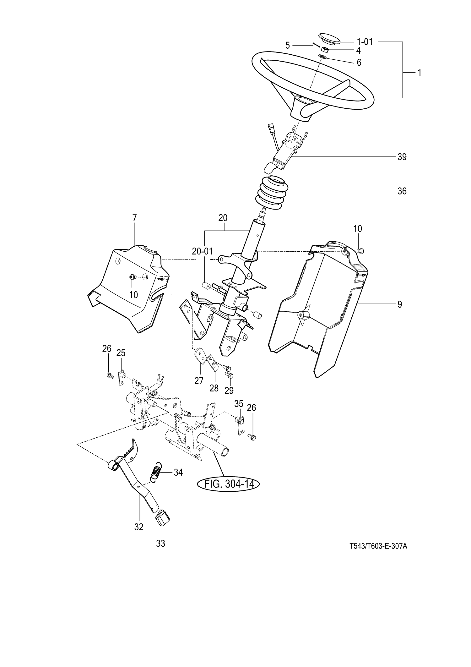 307 - POWER STEERING WHEEL