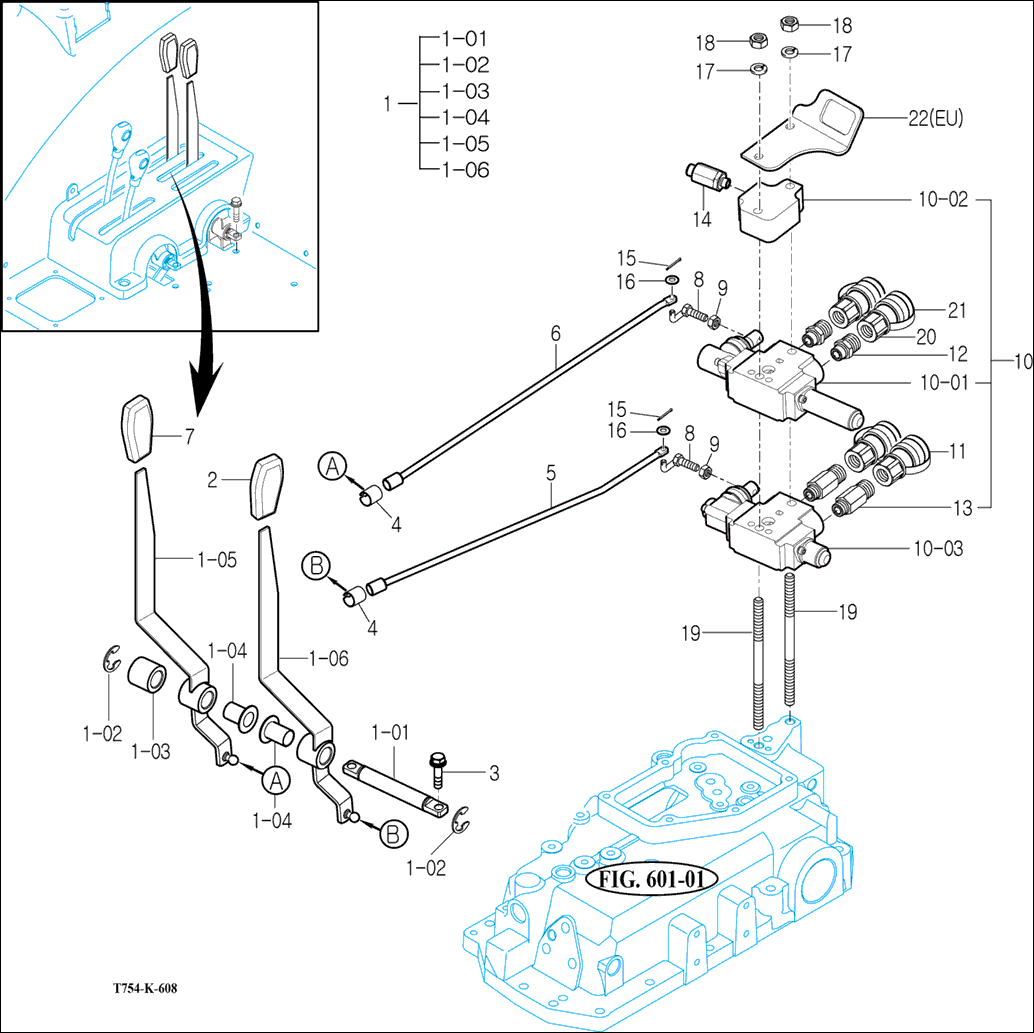 608 - EXTERIOR HYD. VALVE