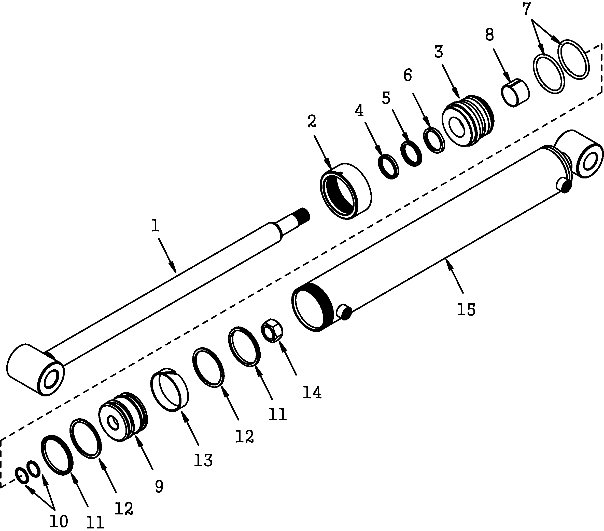 080 - BUCKET CYLINDER LH