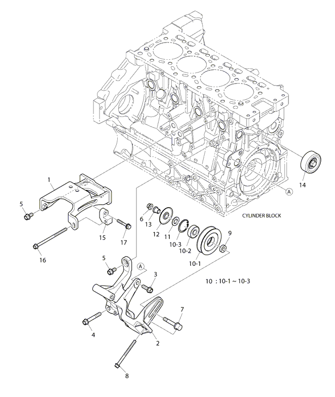 135 - ALTERNATOR BRACKET