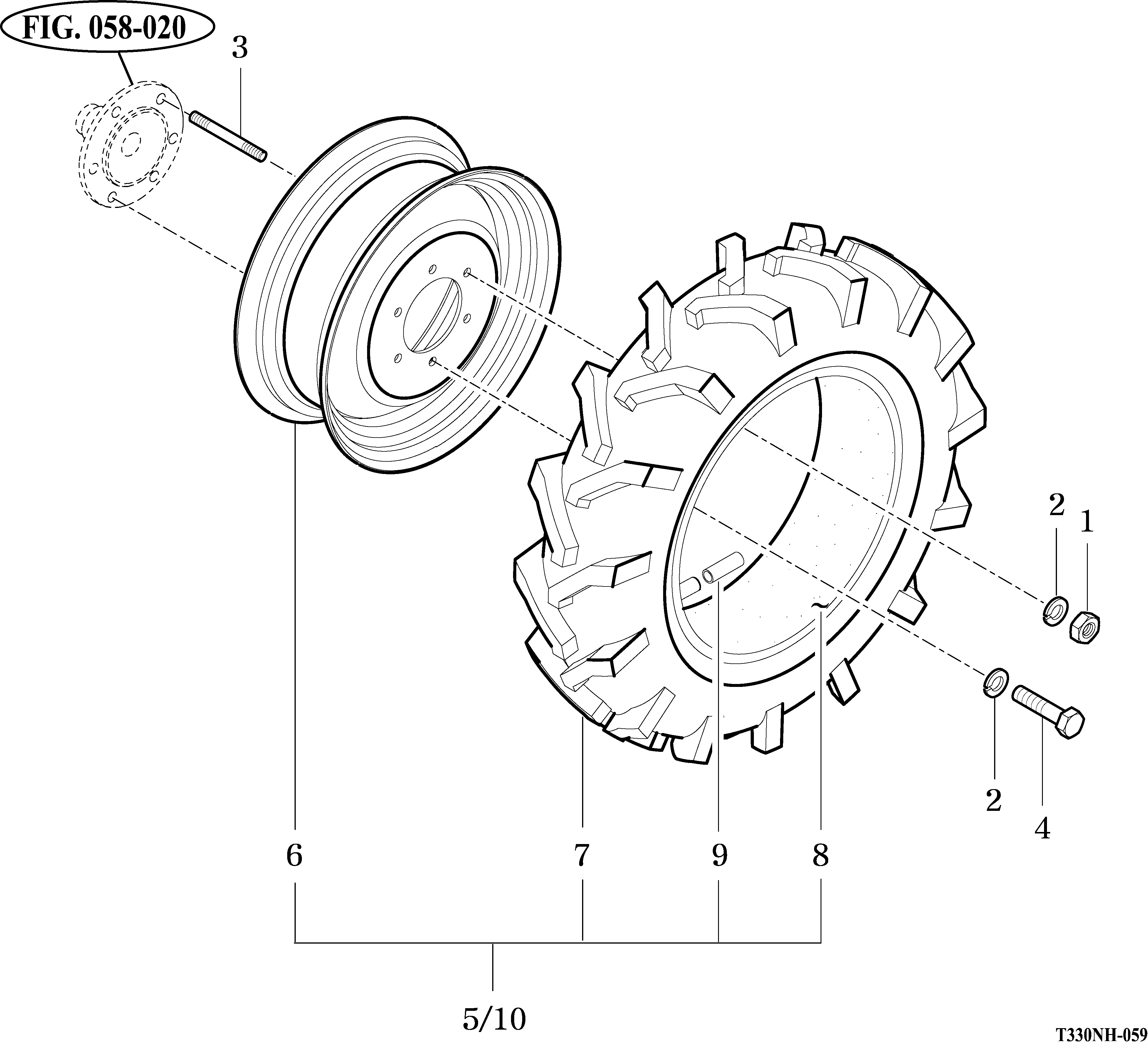 059A - FRONT WHEEL MOUNTING