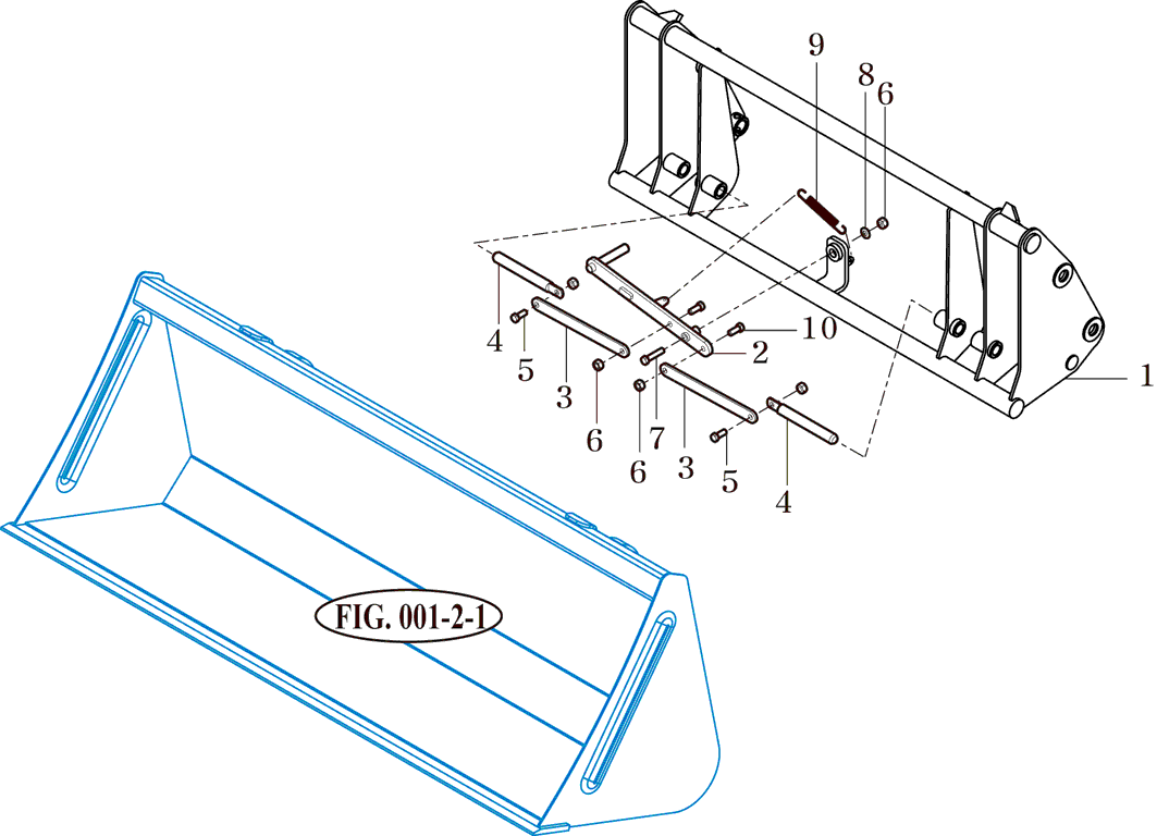 002 - QUICK ATTACHMENT ASS'Y (EURO TYPE)