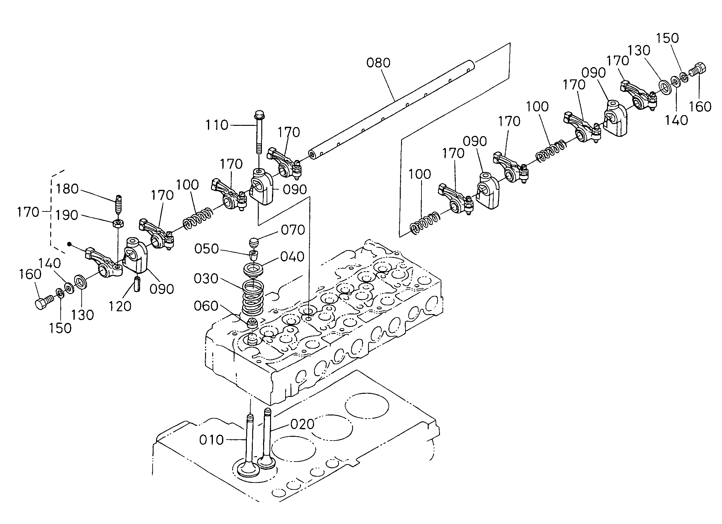 600 - VALVE & ROCKER ARM