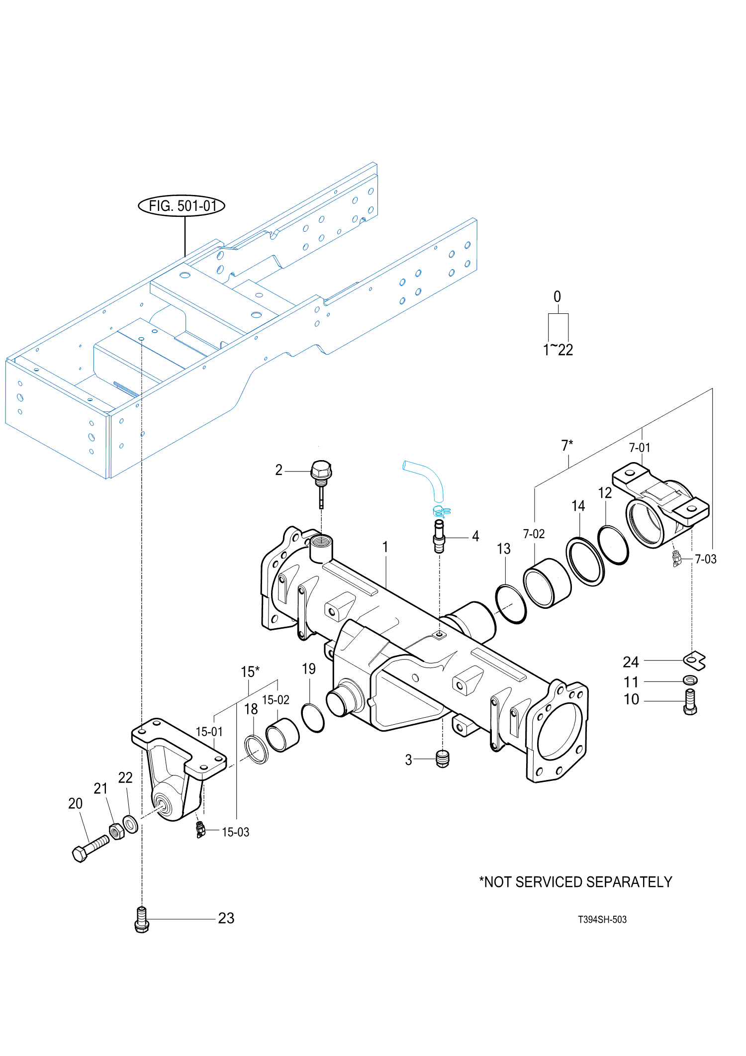 503 - FRONT AXLE HOUSING 503 - FRONT AXLE HOUSING