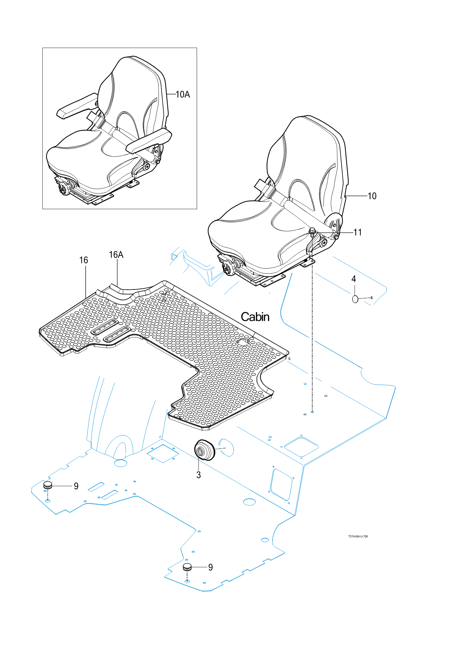 706 - SEAT & MAT