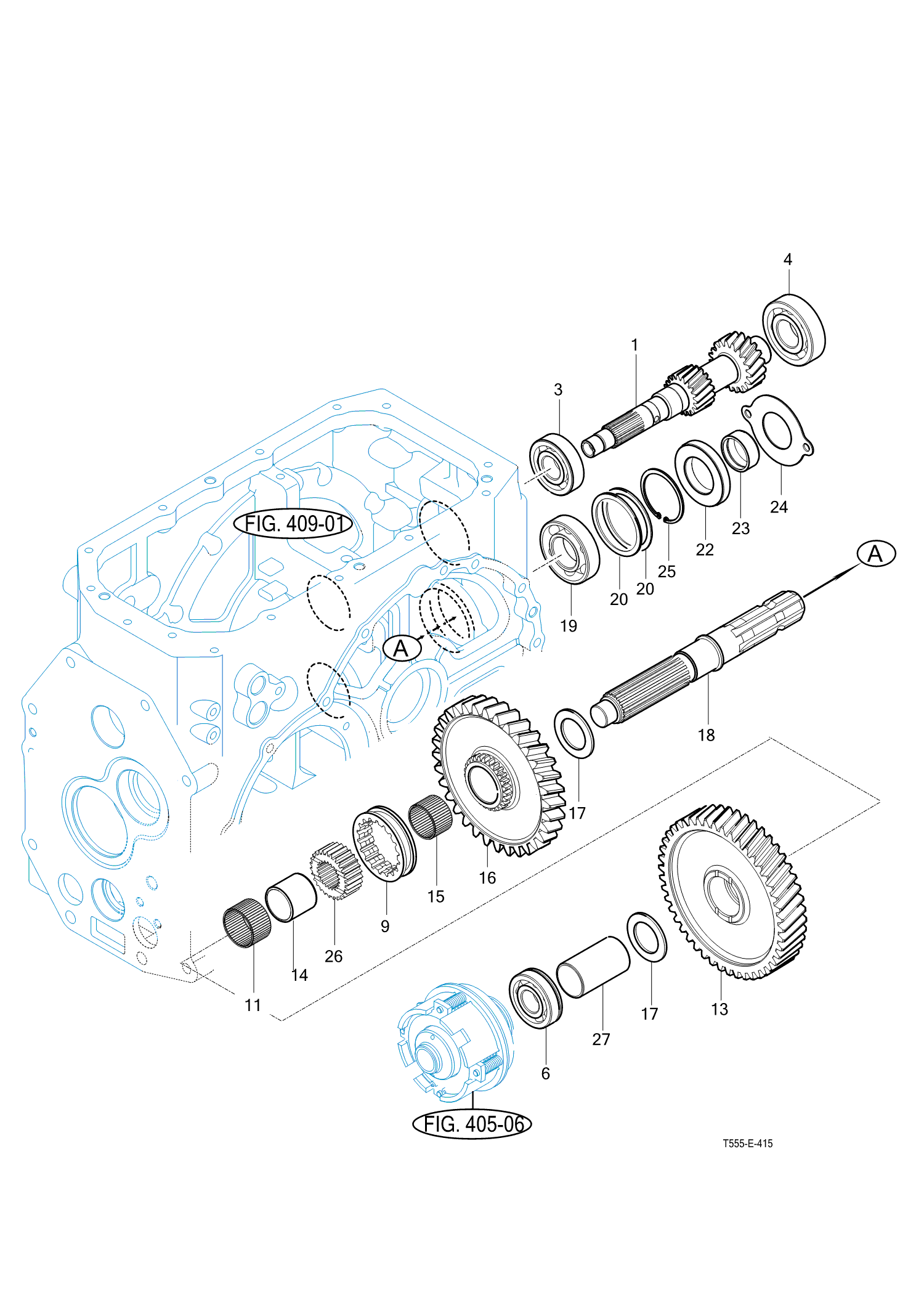 415 - P.T.O CHANGE GEARS