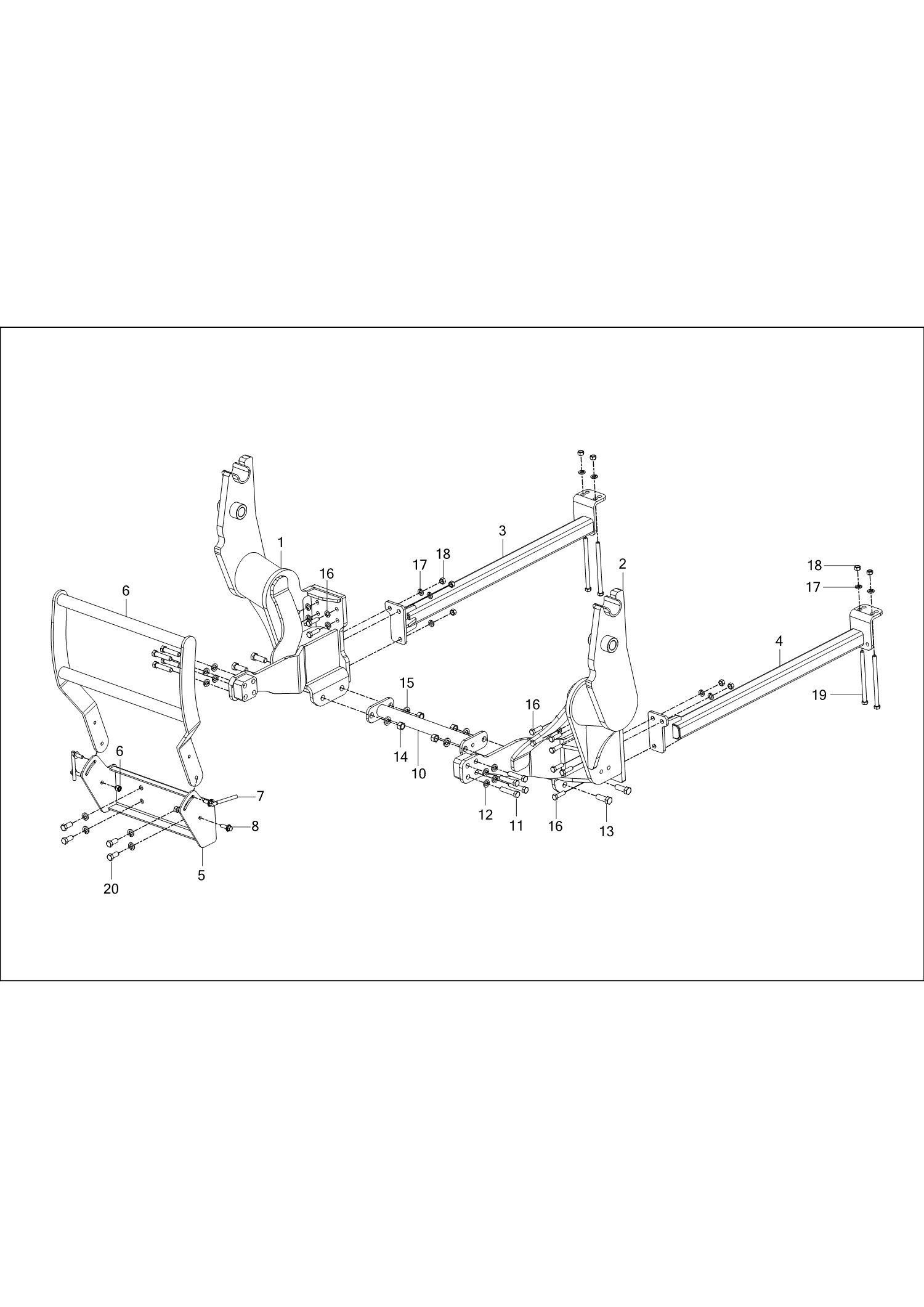 003 - MOUNTING FRAME ASSEMBLY