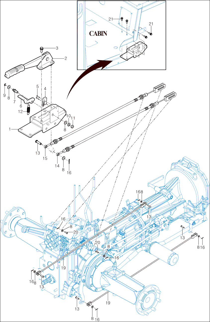 309 - HAND BRAKE & BRAKE