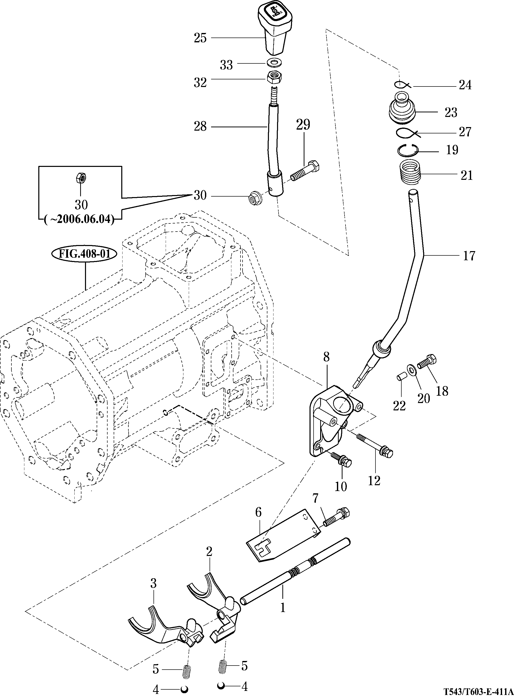 411 - SUB CHANGE SHIFTER