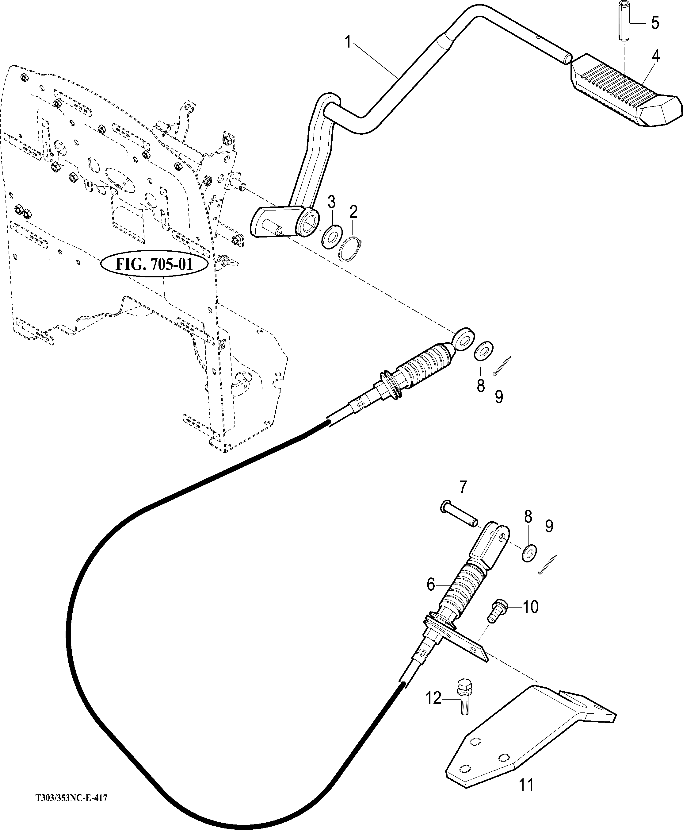 417 - REVERSE CHANGE LEVER