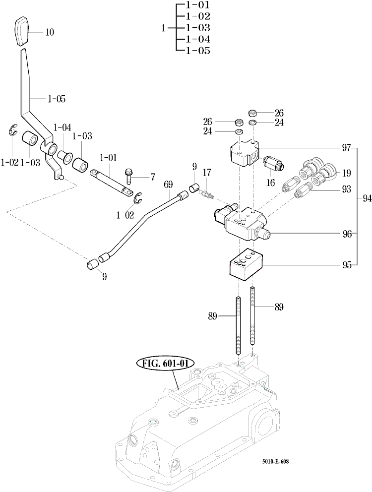 608 - EXTERIOR HYD.VALVE