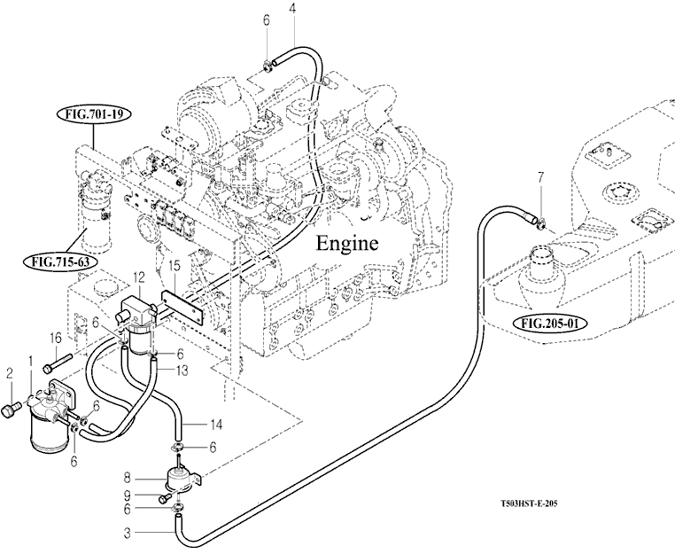 204 - FUEL HOSE & FILTER