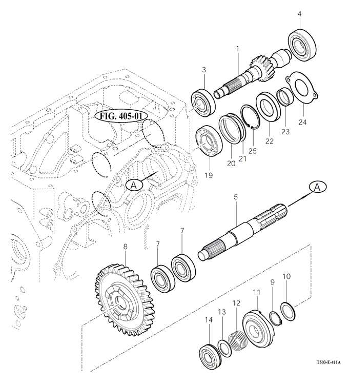 411 - P.T.O CHANGE GEARS