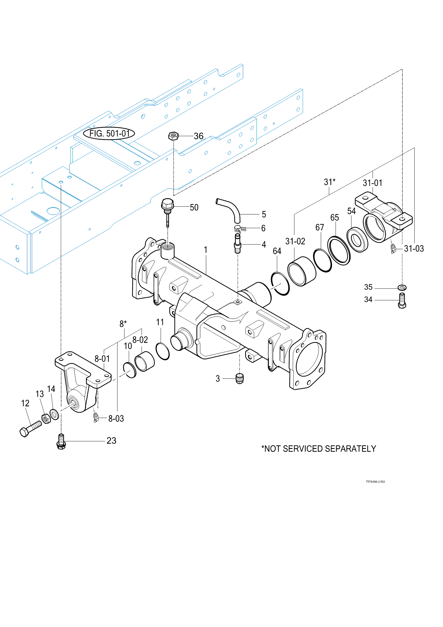503 - FRONT AXLE HOUSING 503 - FRONT AXLE HOUSING