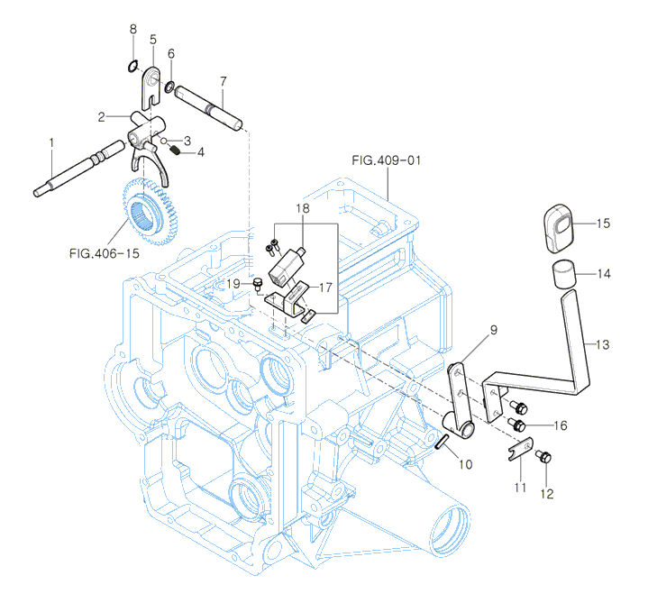 412 - P T O CHANGE LEVER