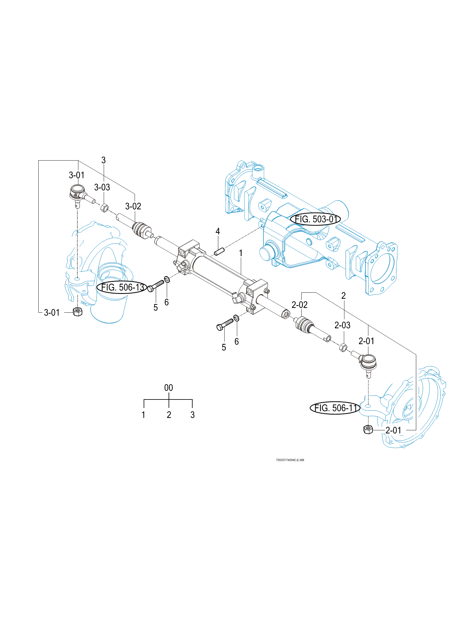 309 - POWER STEERING CYLINDER