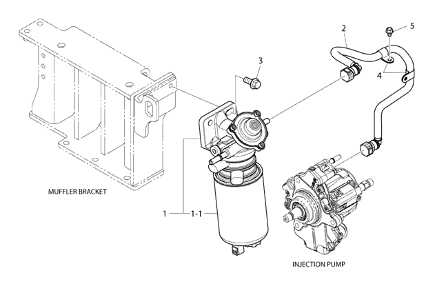 132 - FUEL FILTER ASSY