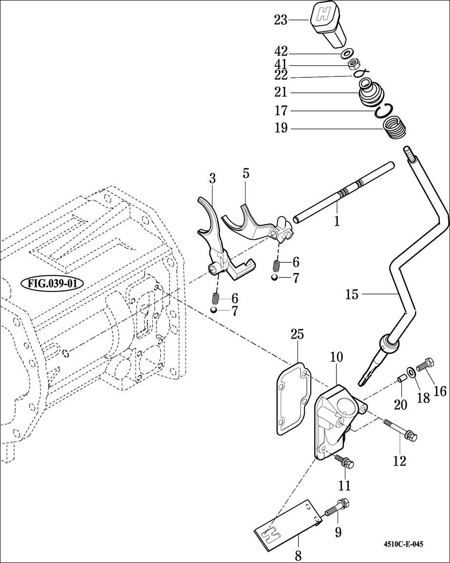 045 - SUB-CHANGE LEVER