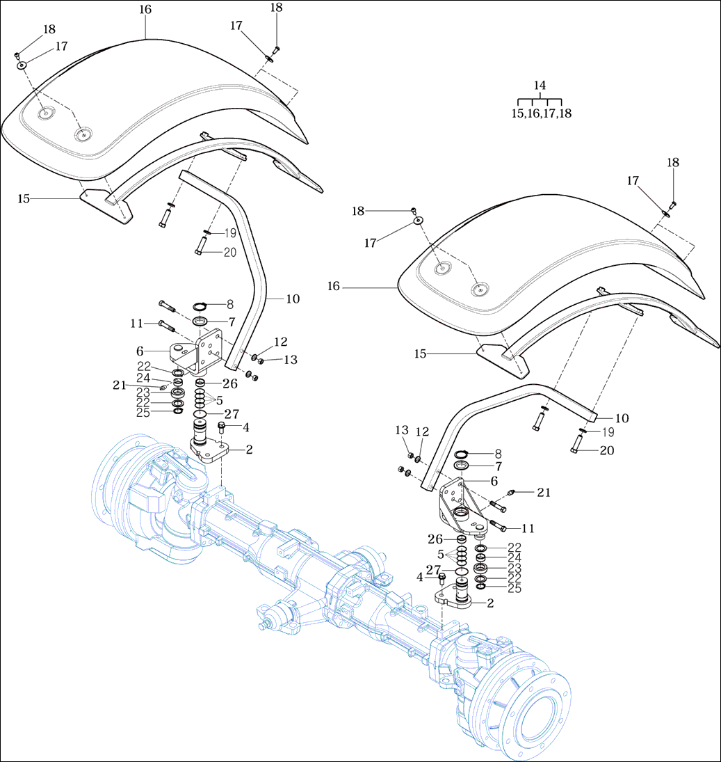 508 - MUD GUARD ASSY