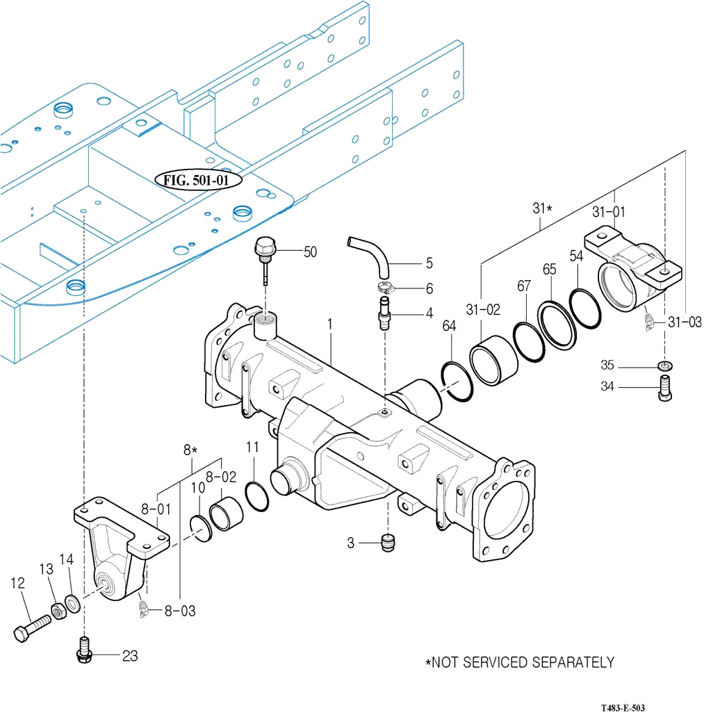 503 - FRONT AXLE HOUSING