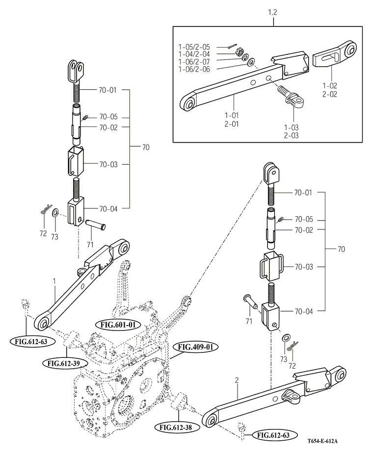 612A - LOWER LINK & LIFT ROD