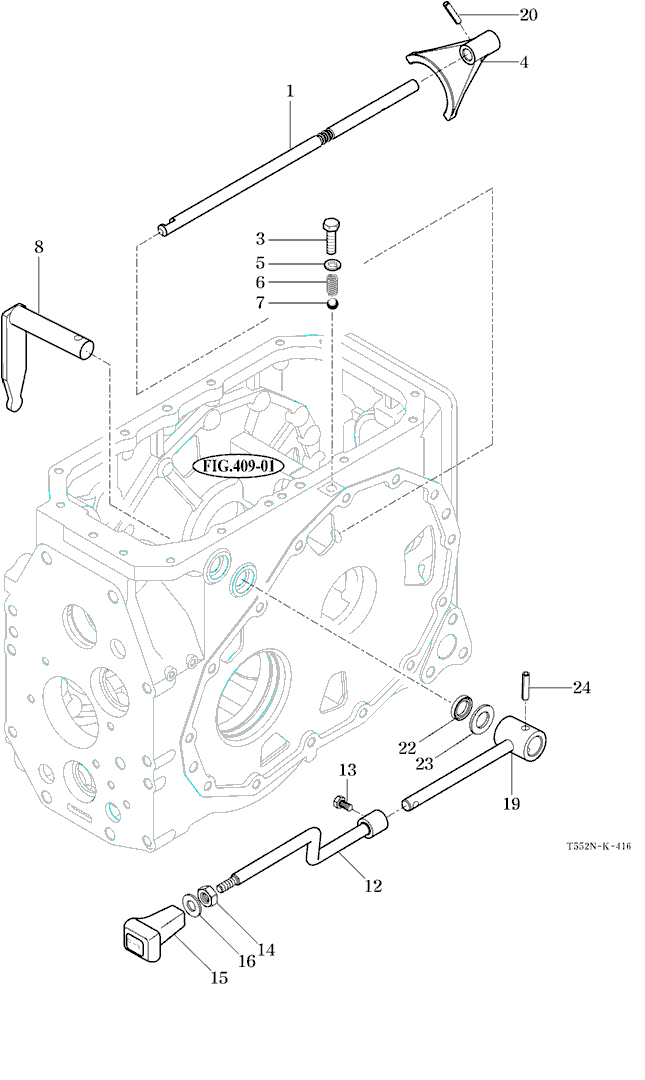 416 - P.T.O. CHANGE SHIFTER