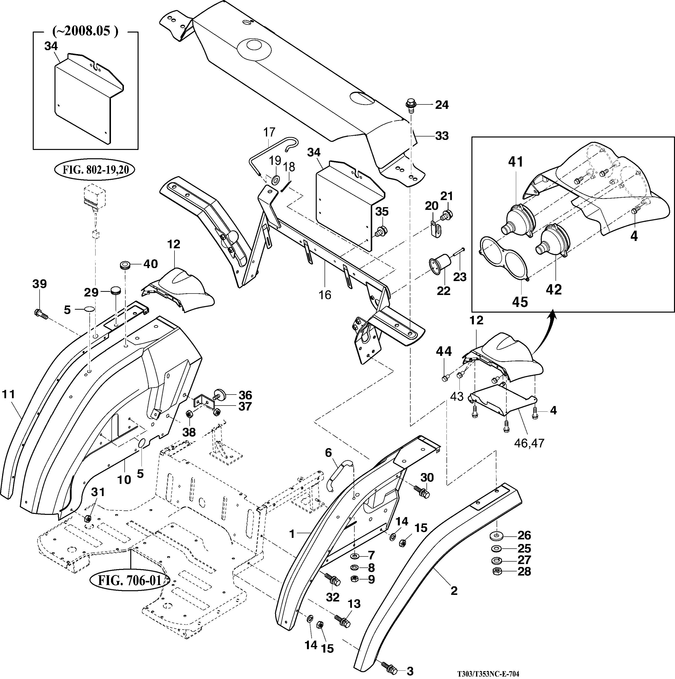 704 - FENDER & REAR FRAME