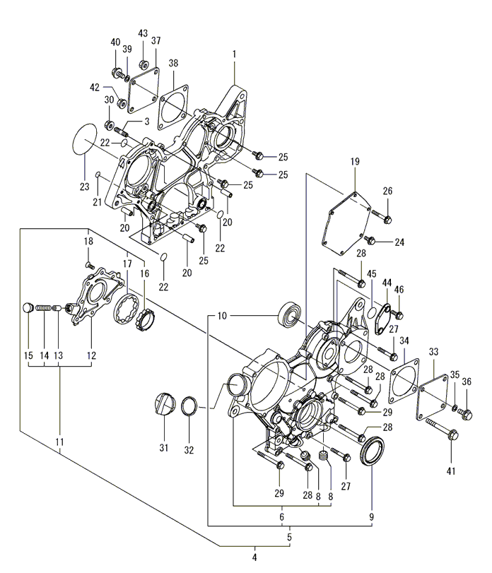 102A - GEAR HOUSING(TS25)