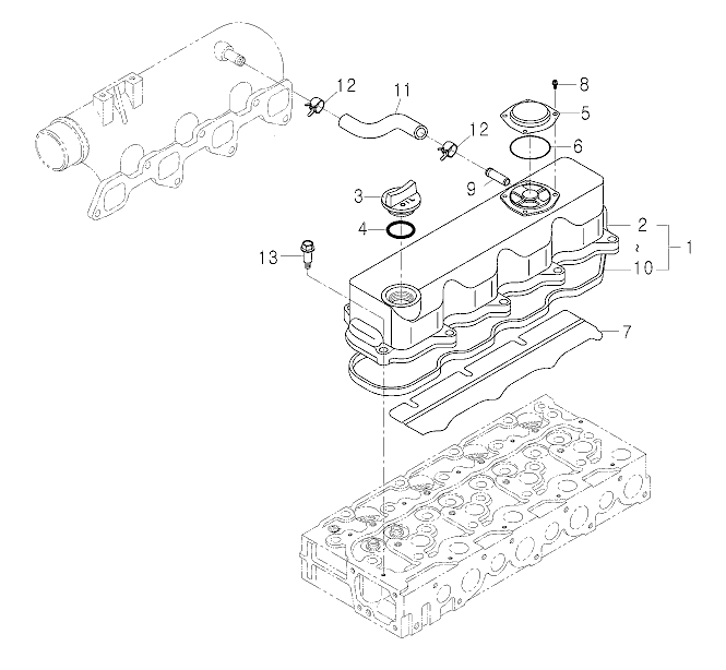 107 - CYLINDER HEAD COVER GROUP