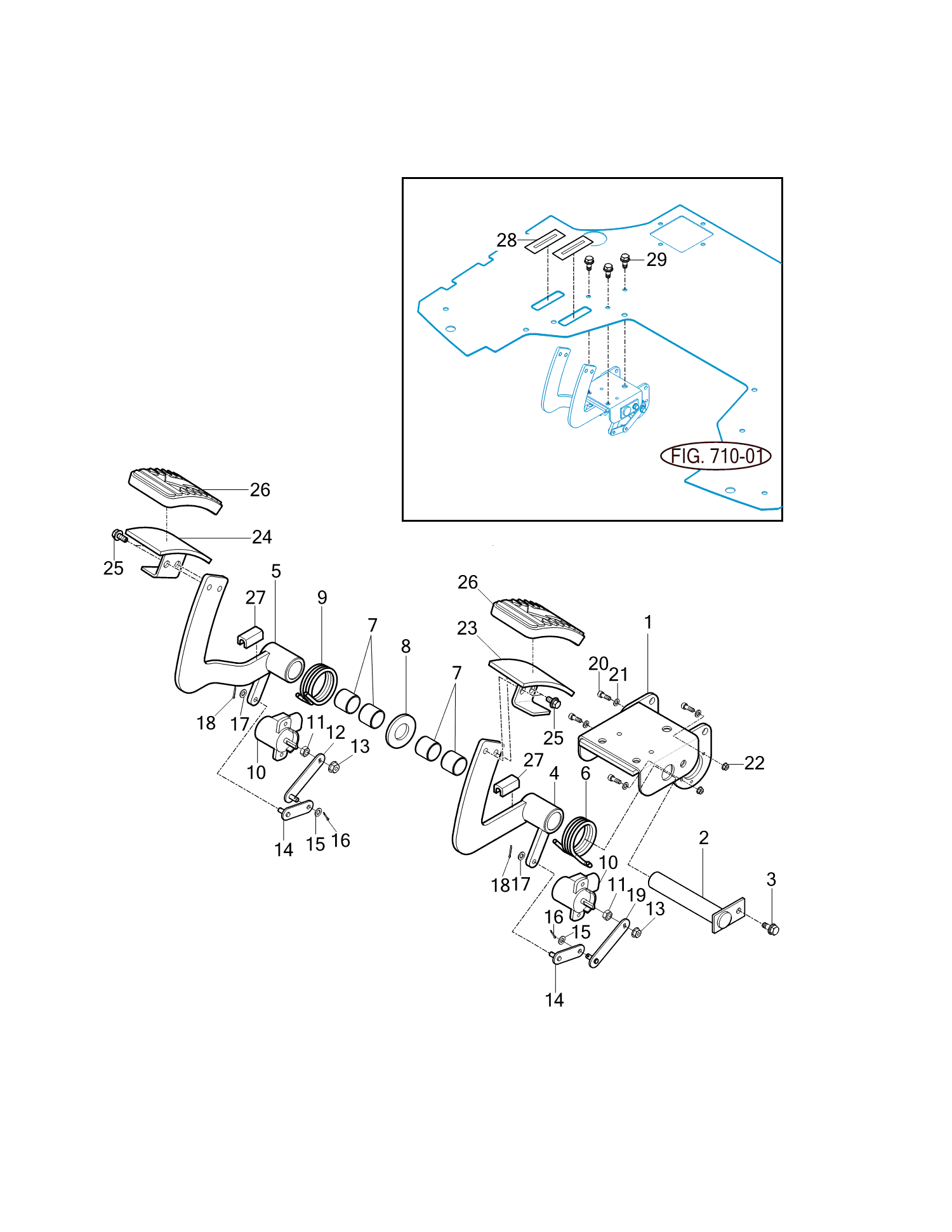 719 - PEDAL SUB ASSY