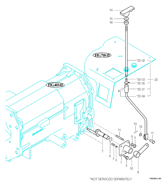 409 - 4WD CHANGE LEVER