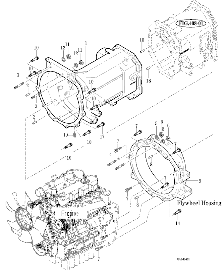 401 - TRANSMISSION FRONT CASE