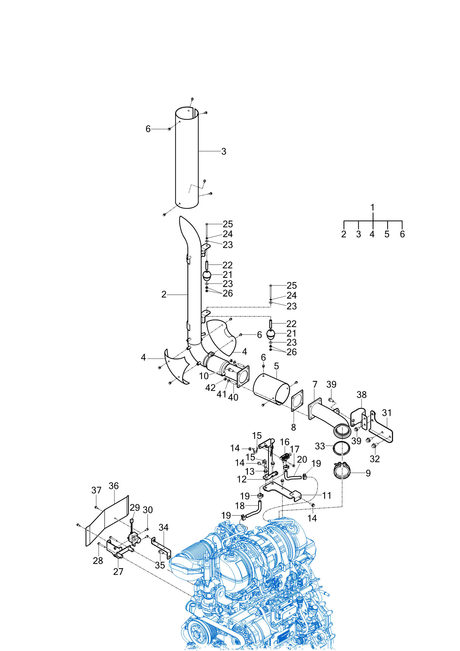 203 - MUFFLER & EXHAUST PIPE